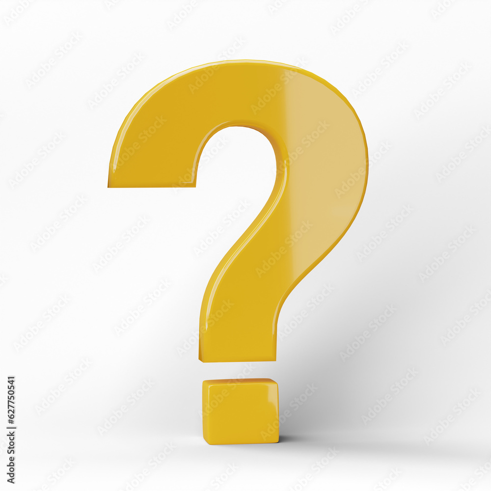 3D question mark icon or ask faq answer solution isolated on transparent background png file. 3D question mark icon or ask faq answer solution isolated on transparent background png file.