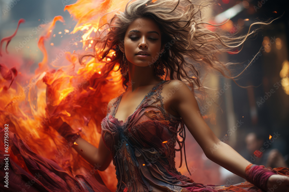 A mesmerizing visual journey featuring dancers and performers expressing their art through unconventional and innovative movements. Generative AI A mesmerizing visual journey featuring dancers and performers expressing their art through unconventional and innovative movements. Generative AI