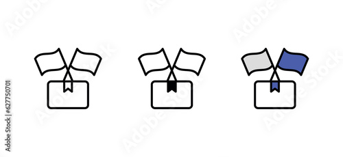 Trade Union icon design with white background stock illustration