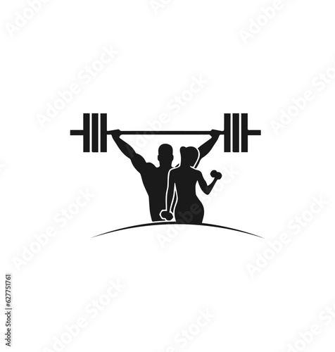 Men and Women Fitness Logo Design