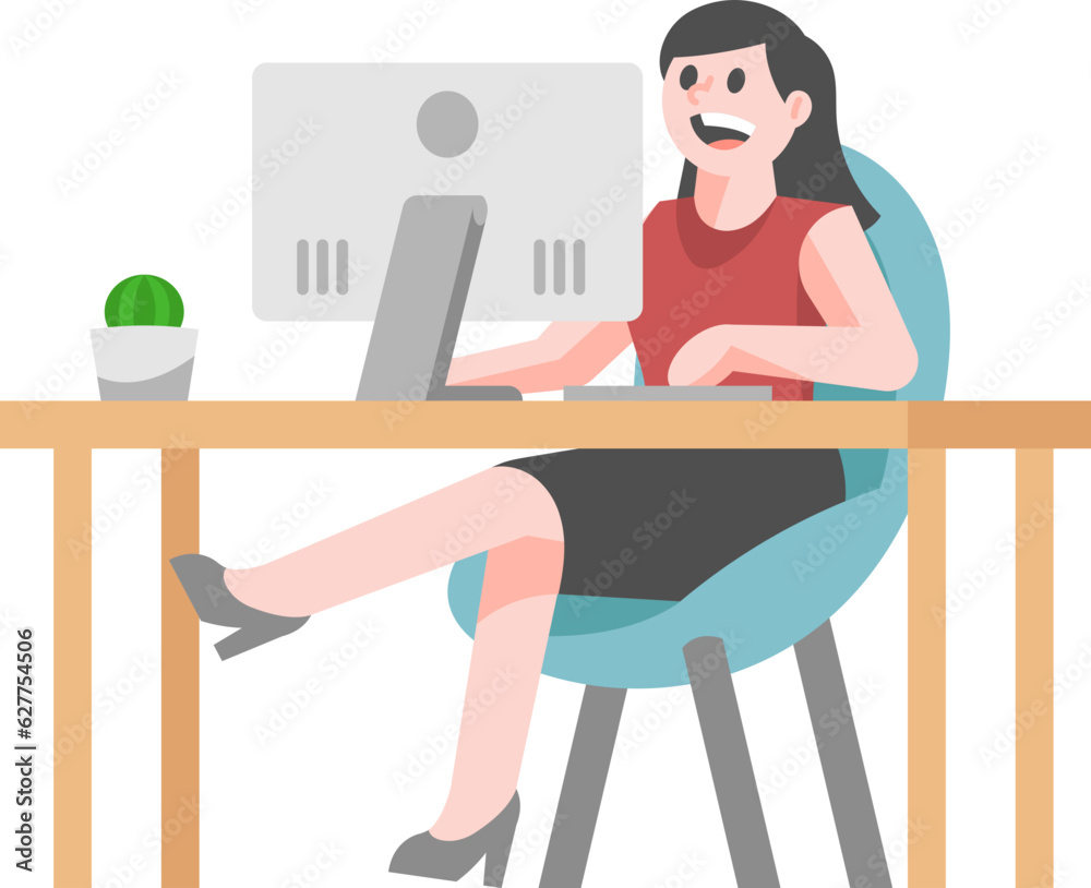 Fototapeta premium Simple People Business Illustration