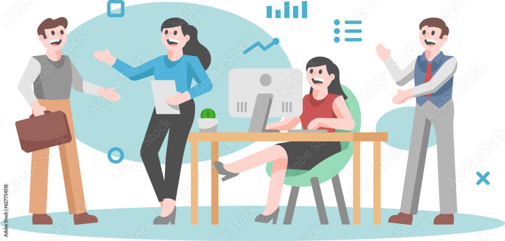 Simple Business Illustration Simple Business Illustration