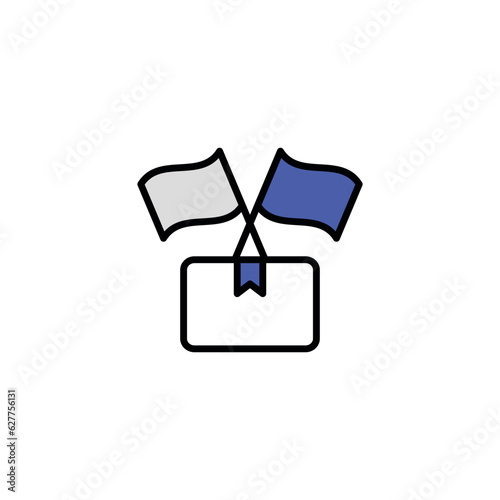 Trade Union icon design with white background stock illustration