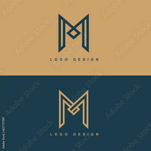 Logo design minimal modern  used with background