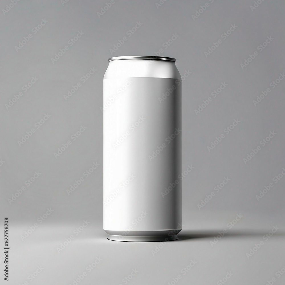 Aluminum can on white. Mockup and Ai generated. Aluminum can on white. Mockup and Ai generated.