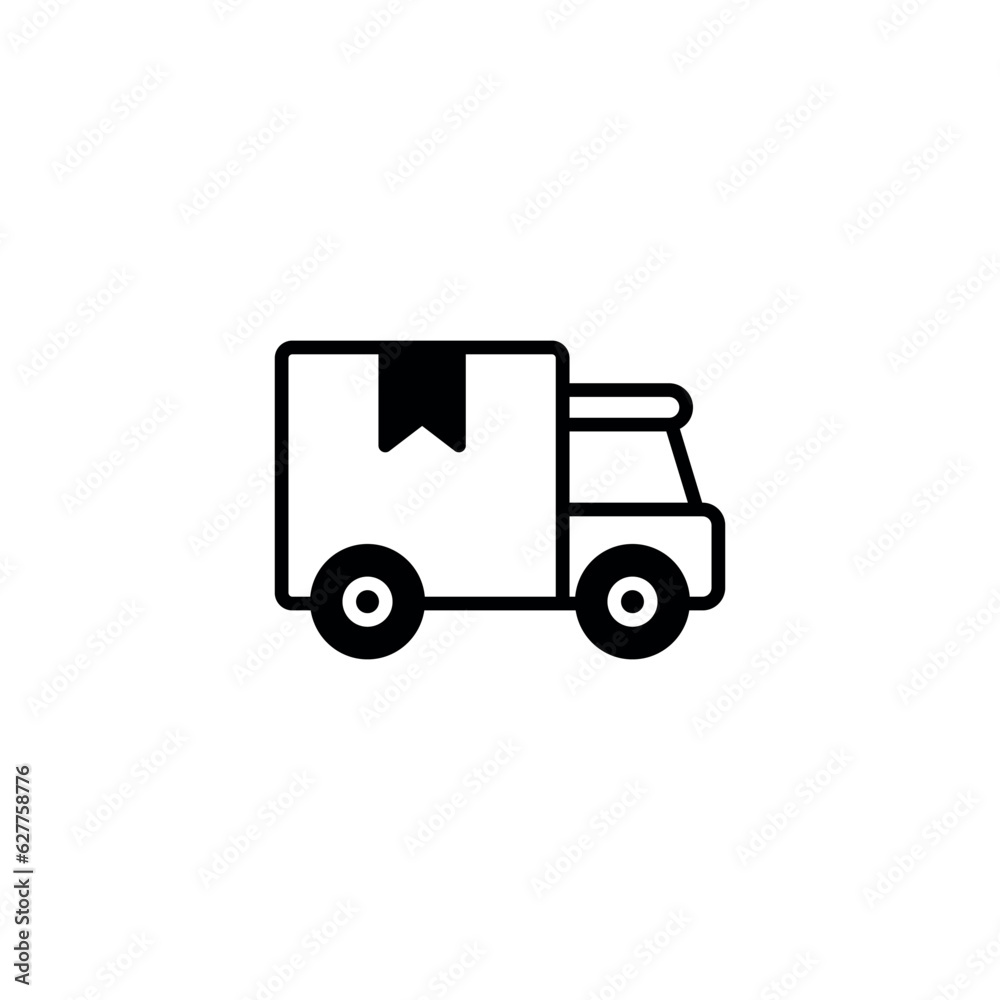 Shipping icon design with white background stock illustration