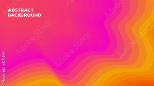 beautiful abstract wave digital marketing background with orange and purple color