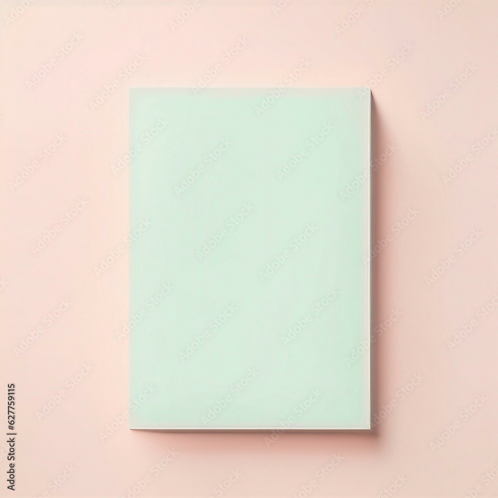 Mint blanc Mockup for letters. Ai generated. Mint blanc Mockup for letters. Ai generated.