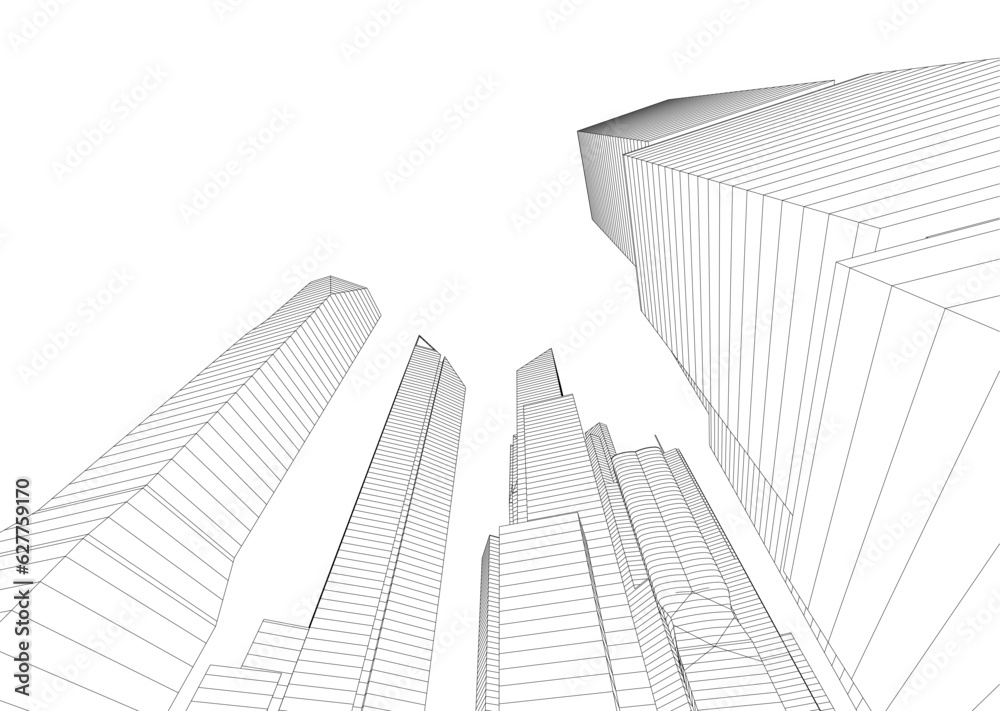 skyscrapers in the city skyscrapers in the city