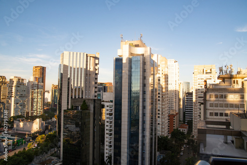 Sao PAULO, BRAZIL - May 26, 2023 : high-rise buildings in the city center © Alena