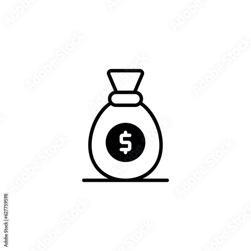 Finance icon design with white background stock illustration