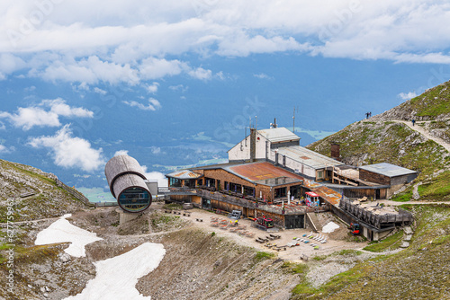 Bergstation und Seilbahnstation im Karwendelgebirge bei Mittenwald photo