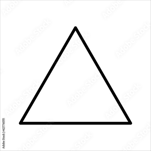 Triangle icon vector symbol sign