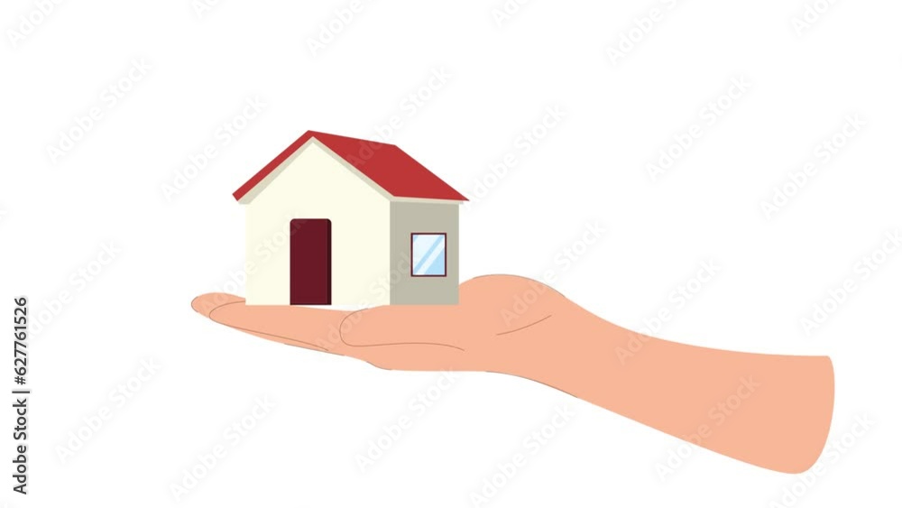 Animated video showing construction of various houses. Full length animation illustration. High quality 4k footage Animated video showing construction of various houses. Full length animation illustration. High quality 4k footage