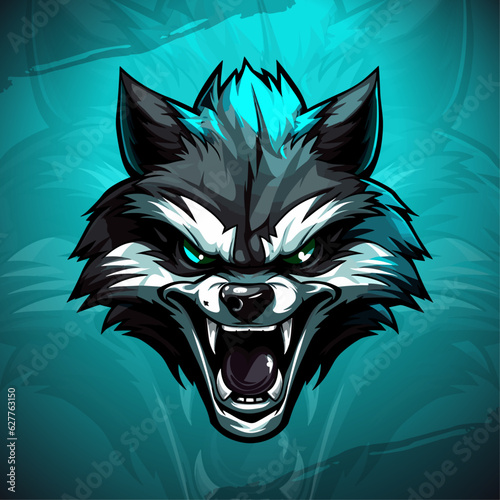 Undead Raccoon Rampage: Sport & Esport Team Logo with Modern Zombie Illustration for T-Shirt Printing