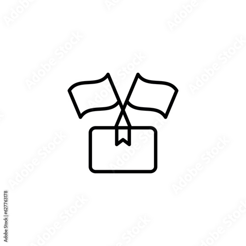 Trade Union icon design with white background stock illustration