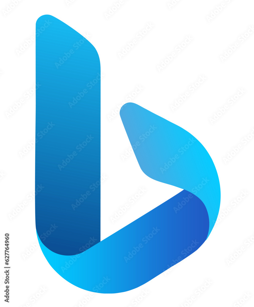 High resolution Microsoft Bing logo icon transparent png download Stock ...