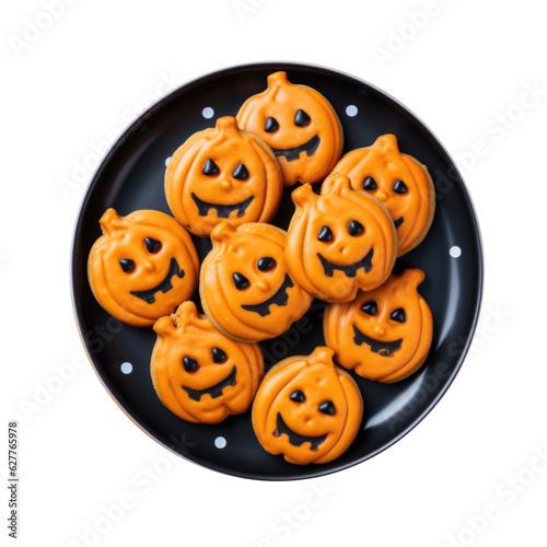 Plate of Halloween Pumpkin ...