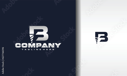 letter B drill bit logo