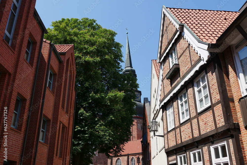 Fototapeta premium Giebelhäuser Hansestadt Stade