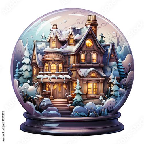 Christmas Snow Globes  background © Agnieszka