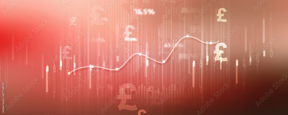 2d illustration Pound Currency Symbol with graph
2d illustration Pound Currency Symbol with graph