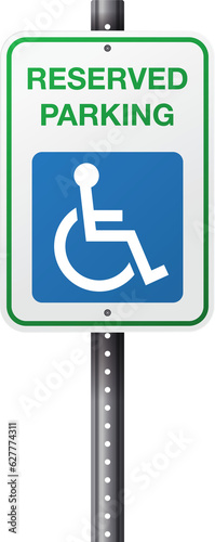 Handicap Reserved Parking Sign