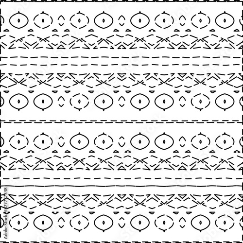 Dashes lines. Grunge texture. Black and white pattern. Abstract background for web page, textures, card, poster, fabric, textile.