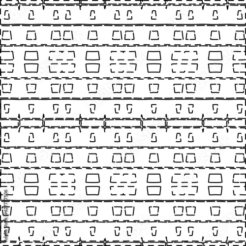 Dashes lines. Grunge texture. Black and white pattern. Abstract background for web page, textures, card, poster, fabric, textile.