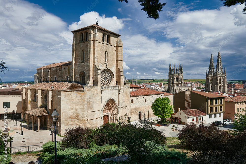 View of the St. Stephen's Church, Burgos