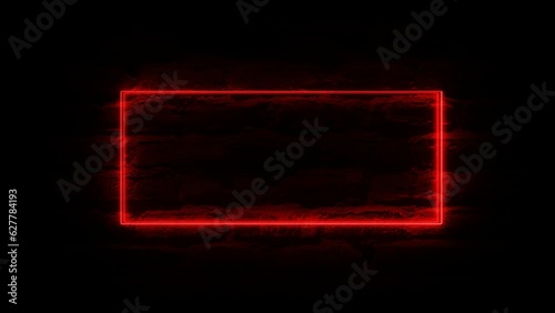 Neon light effect alert message sign board, pop up alert notice, security alert sign, concept of computer security, malware or hacker attack, danger red sign, neon alert red sign