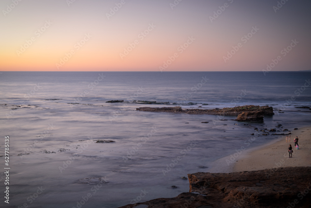 Pacific ocean sunset in San Diego