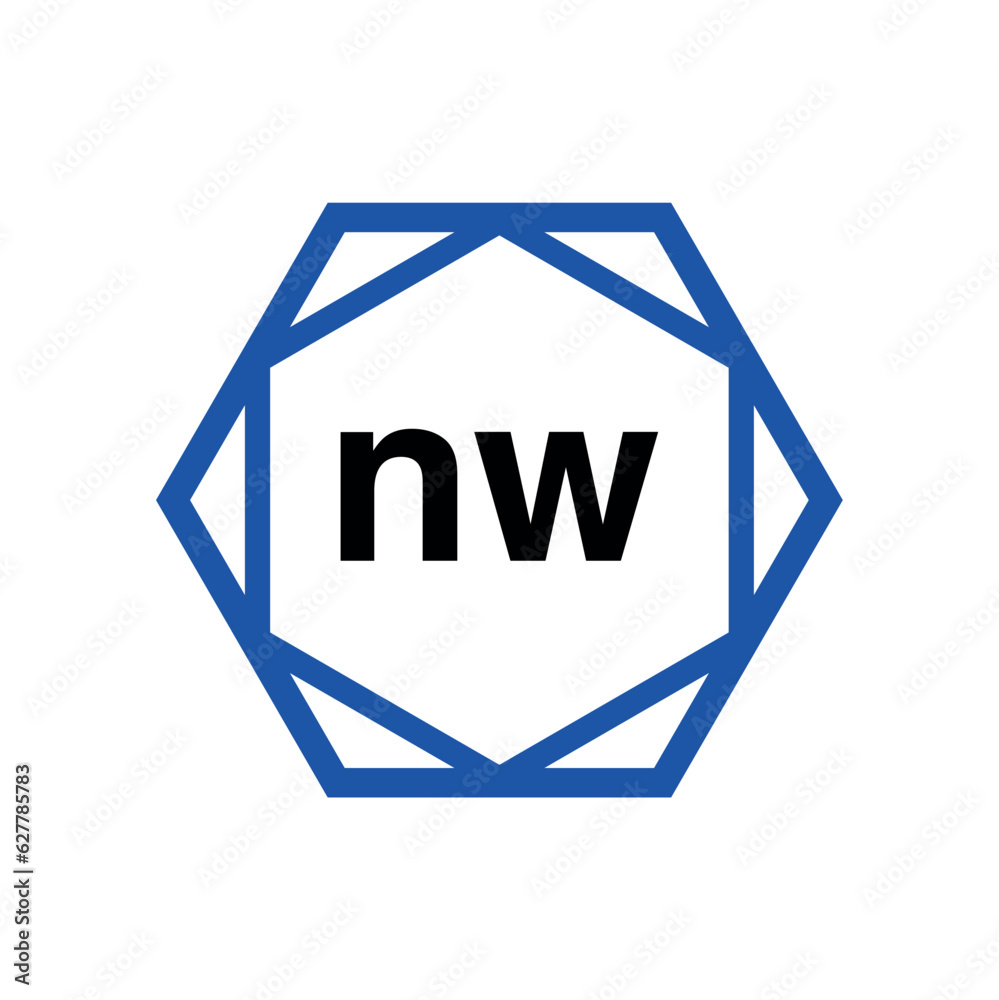 NW Company name in diamond shape. NW monogram. NW Company name in diamond shape. NW monogram.
