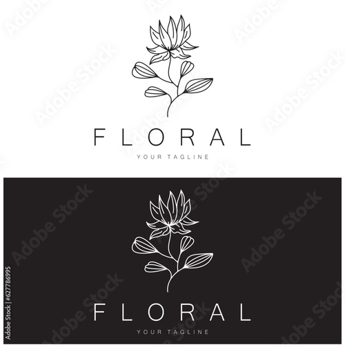 Elegant floral and leaf frame. Delicate botanical vector illustration for labels, spas, corporate identity, and wedding invitations