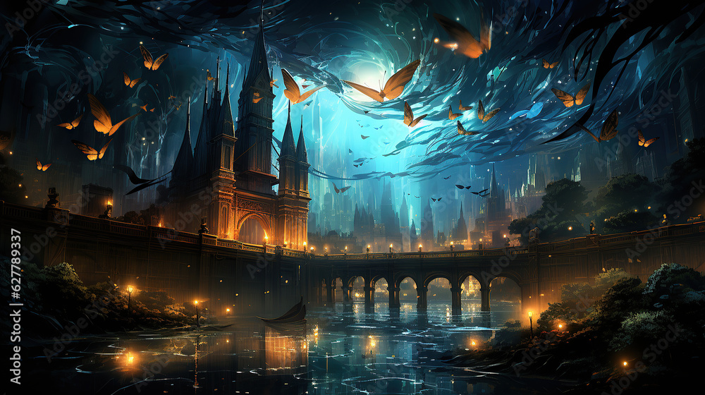 a realm of fantasy and wonder with an artistic portrayal of the 