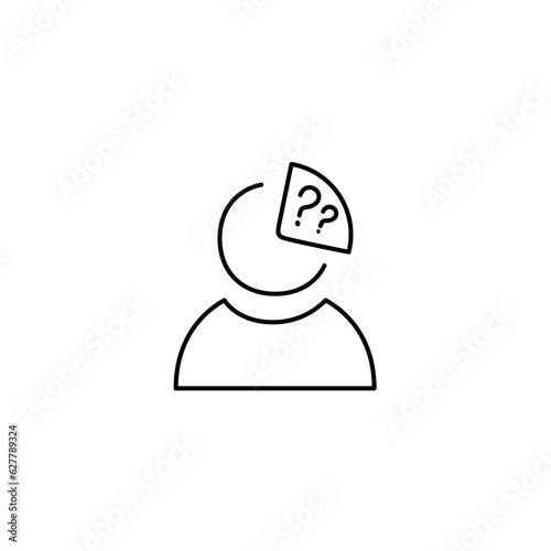 amnesia line icon