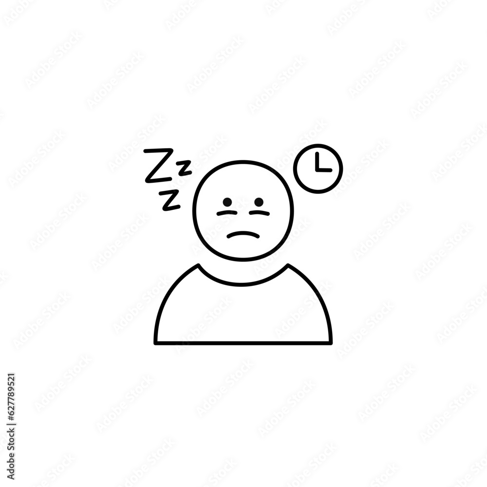 insomnia line icon insomnia line icon
