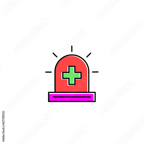emergency line color icon © salimproject