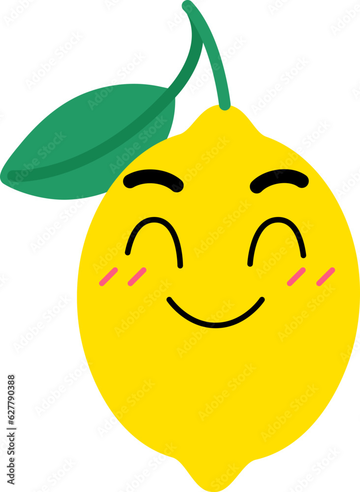 Lemon Face Happy Blush Over Smile Lemon Face Happy Blush Over Smile