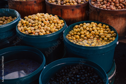 Different olives sale in th...
