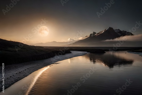 sunrise over the mountains