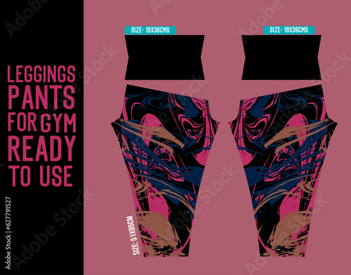 fitness leggings woman pants vector for gym 2