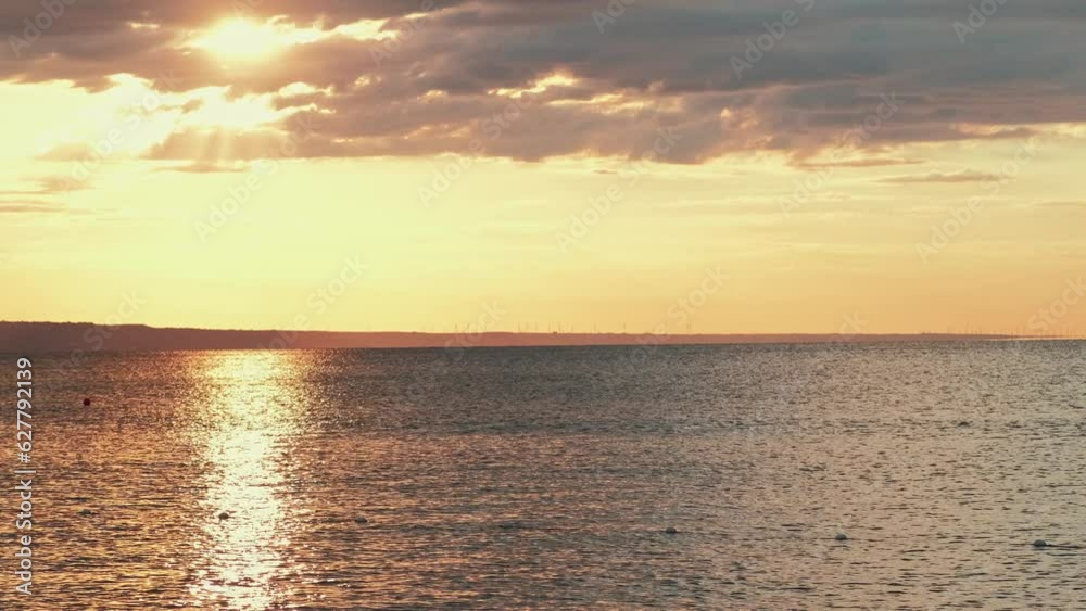 Amazing peaceful sunrise above sea or ocean side. Amazing peaceful sunrise above sea or ocean side.