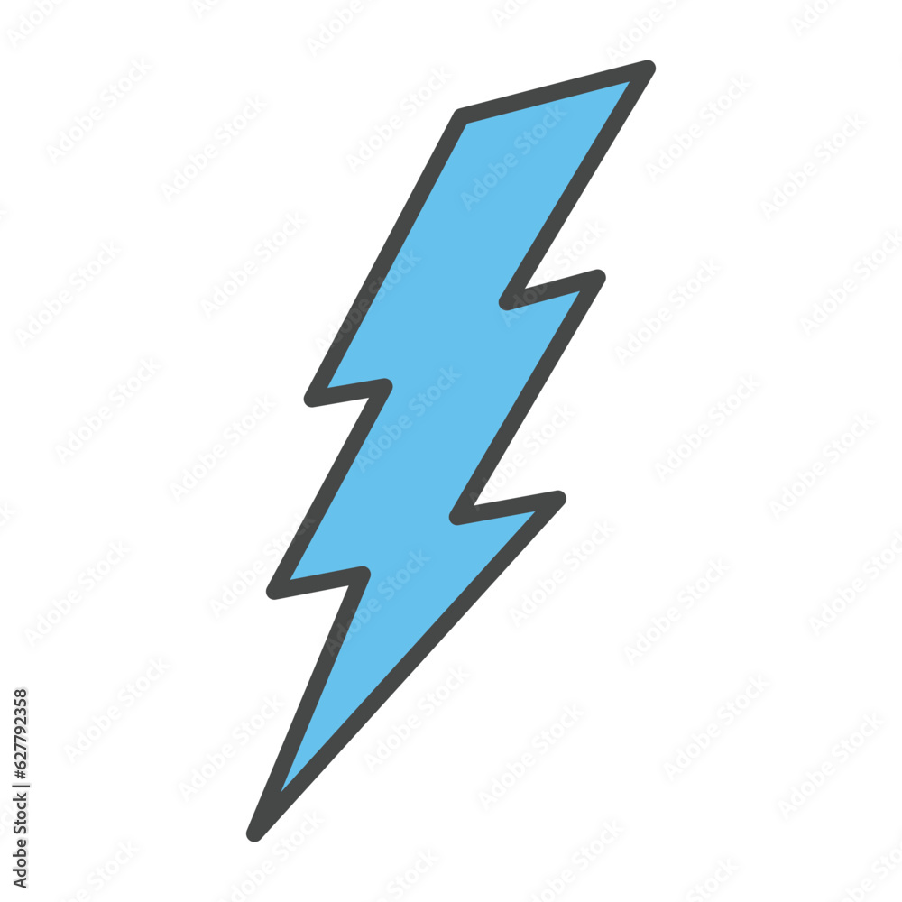 Lightning bolt icon vector on trendy design Lightning bolt icon vector on trendy design