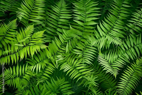 fern green leaf background AI GENERATED 