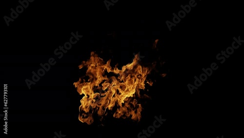 Wall Fire asset in 4K. Put something on fire with this realistic flame element with ease, using the transparant background. Variation 02