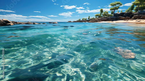 Crystal - clear water shimm...