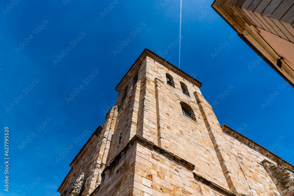 Exterior view of the Church of San Pedro y San Ildefonso in Zamora, Spain