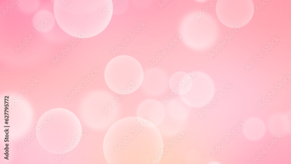 Abstract pink bokeh background, illustration