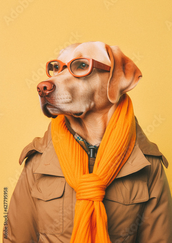 Labrador Retrivier with elegant clothes © Ricardo Costa
